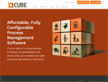 Tablet Screenshot of cubedms.com